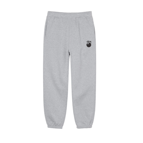 Pantalón Stussy 8 Ball Logo Gris