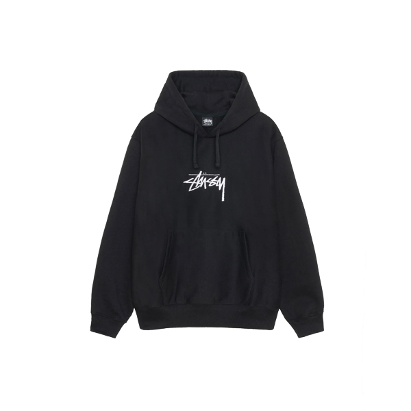 Sudadera Con Capucha Negra Stussy